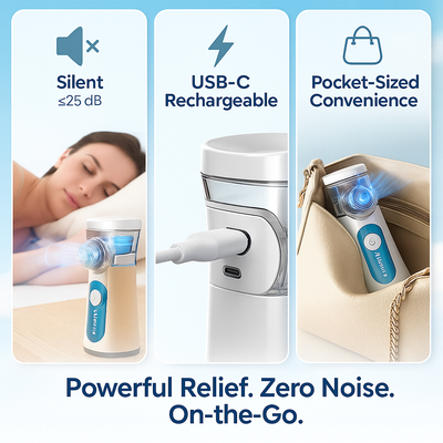 Novella Health™ - Portable & Silent Nebulizer (Medical-Grade)