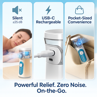 Novella Health™ - Portable & Silent Nebulizer (Medical-Grade)