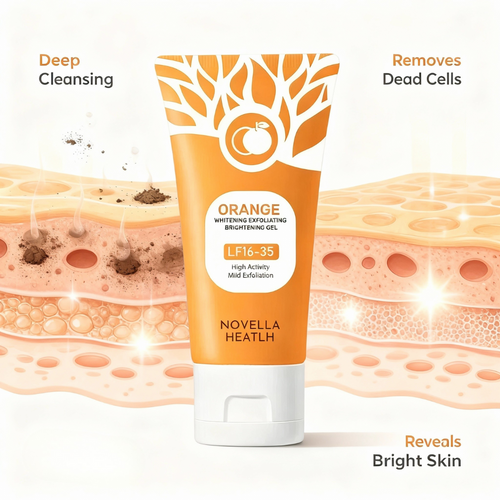 Novella™ Orange Whitening Exfoliating Brightening Gel