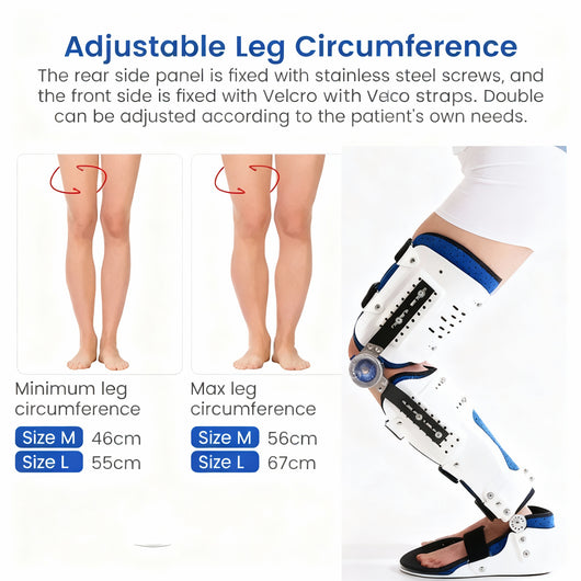 Novella™ Adjustable Premium Knee & Ankle Orthopedic Medical Brace