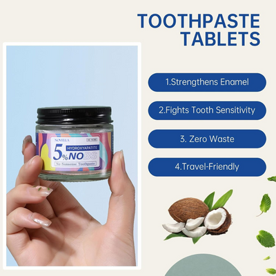 Novella™ 5% Nano-Hydroxyapatite Toothpaste Tablets (Whitening Formula)