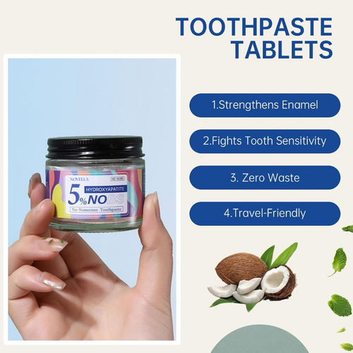 Novella™ 5% Nano-Hydroxyapatite Toothpaste Tablets (Whitening Formula)