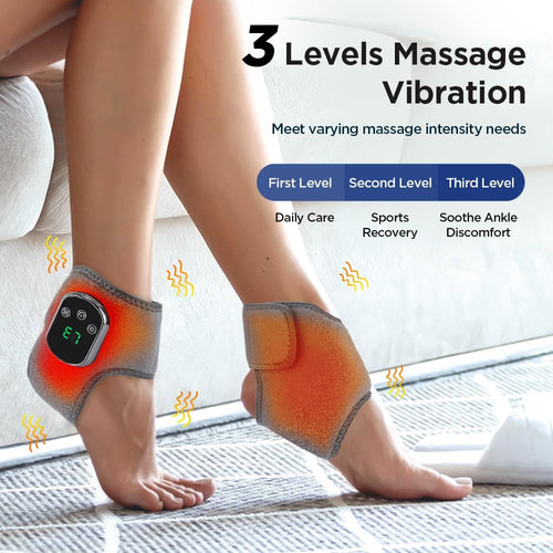Novella™ 3-in-1 Electric Ankle Massager 5 Level Heating Vibration