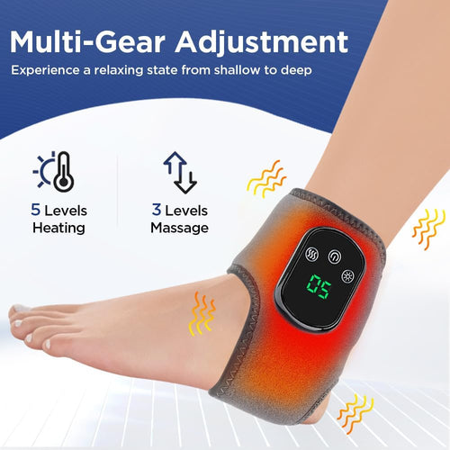 Novella™ 3-in-1 Electric Ankle Massager 5 Level Heating Vibration