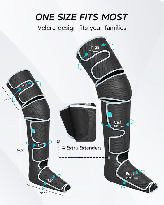 Novella™ 3 In 1 Full Leg Massager With Heat And Pressure