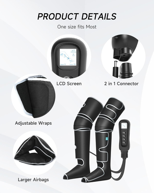 Novella™ 3 In 1 Full Leg Massager With Heat And Pressure
