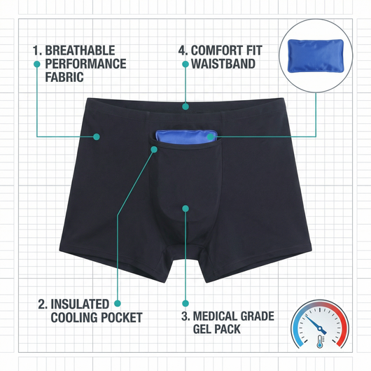 Sauna Fertility Protection Cooling Briefs